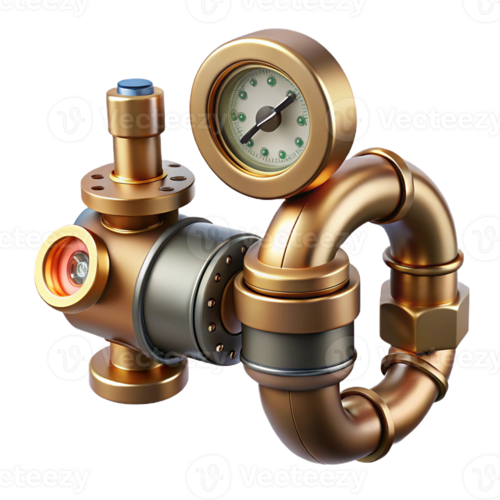 beautiful contemporary Human elbow joint augmented with hydraulic pistons and pressure gauges, gleaming with a polished, brass finish, in a steampunk style genuine png