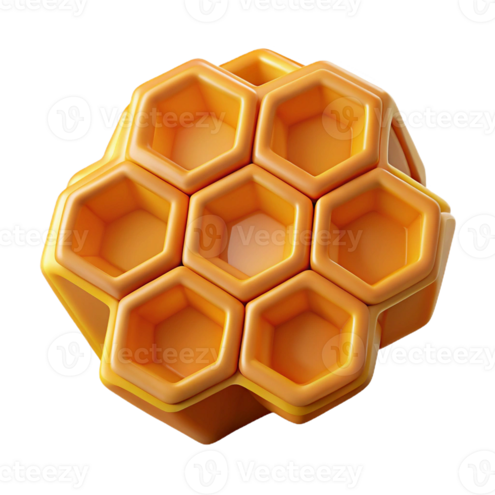 serene abstract A close-up of a bee's honeycomb, intricate geometric patterns, macro photography style original png