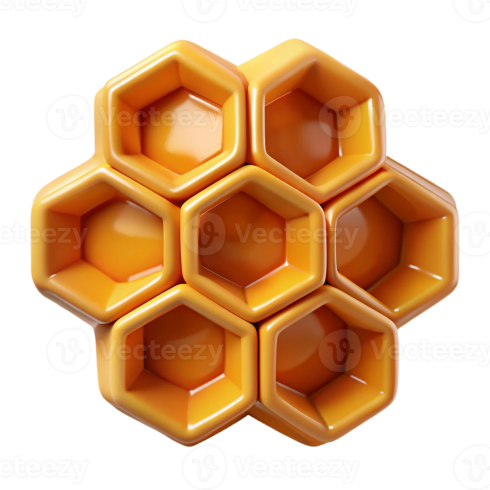impressive artistic A close-up of a bee's honeycomb, intricate geometric patterns, macro photography style professional png