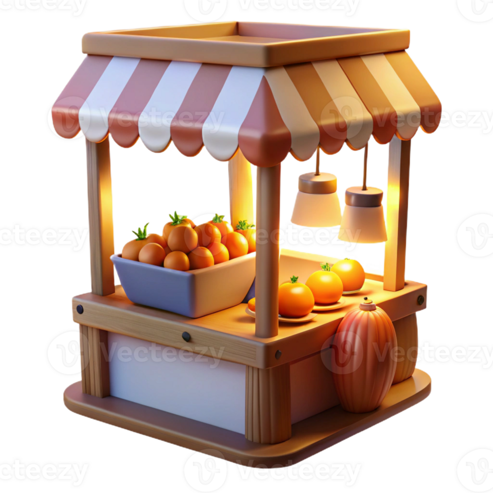 impressive modern A crowded market stall selling genetically modified food, illuminated by harsh, artificial lighting. Gritty and realistic style 4K png