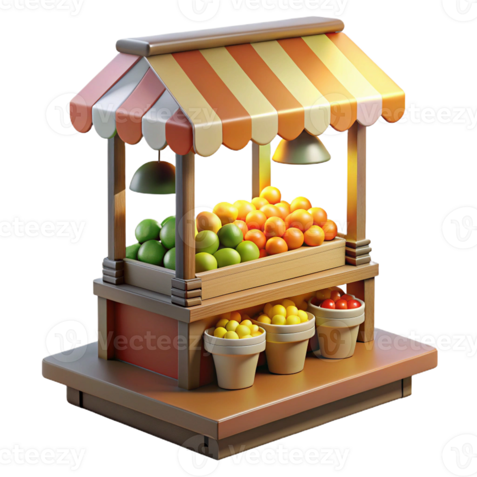 extraordinary artistic A crowded market stall selling genetically modified food, illuminated by harsh, artificial lighting. Gritty and realistic style original png
