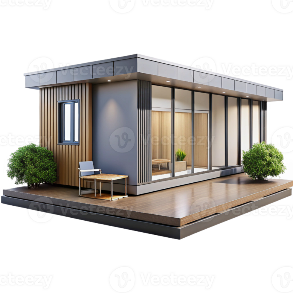 extraordinary traditional Prefabricated modular home, minimalist design, sustainable materials, natural light, architectural rendering, original png