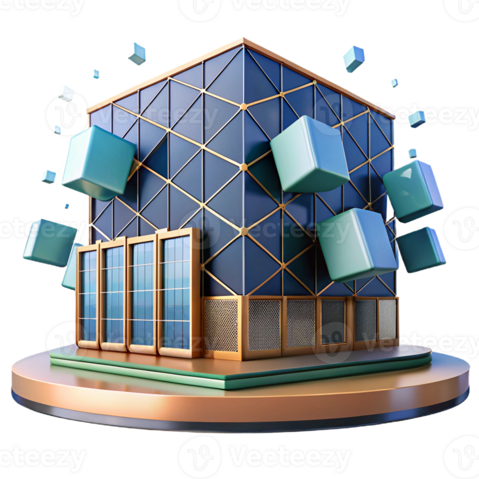 beautiful creative Kinetic architecture facade, moving panels, dynamic patterns, interactive design, digital rendering, high resolution png