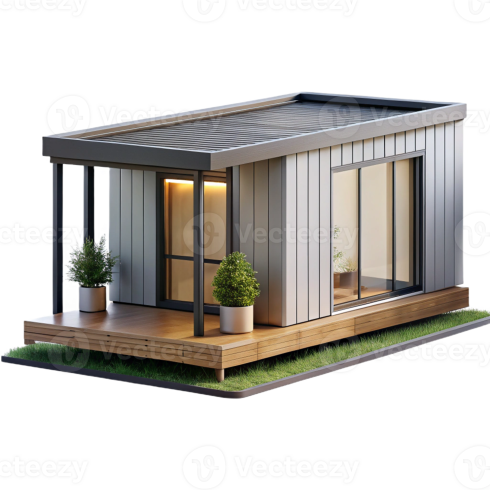 vibrant classic Solar-powered house, integrated photovoltaic panels, sustainable design, modern architecture, architectural rendering, professional png