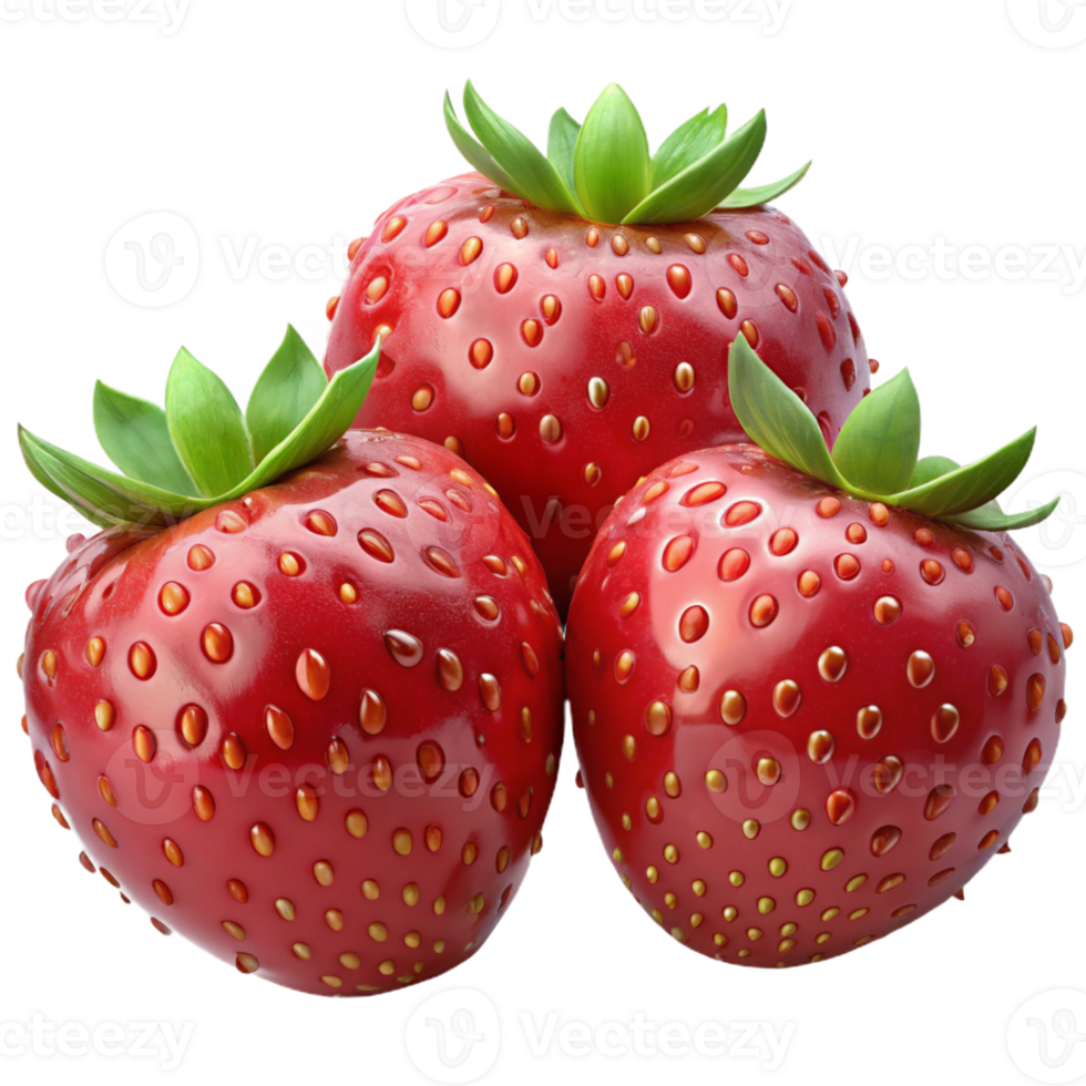 elegant traditional A field of ripe strawberries, glistening with morning dew. Food photography style genuine png