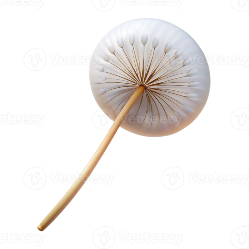 elegant vintage A single, floating dandelion seed, delicate structure, soft natural light, minimalist botanical theme professional png