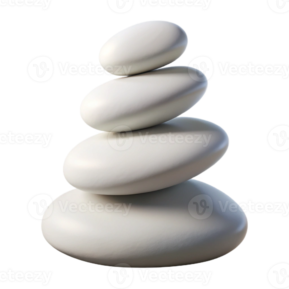 vibrant vintage Three stacked, smooth, white pebbles, gradually increasing in size, illuminated by a sharp, directional light from the right. Minimalist composition detailed png