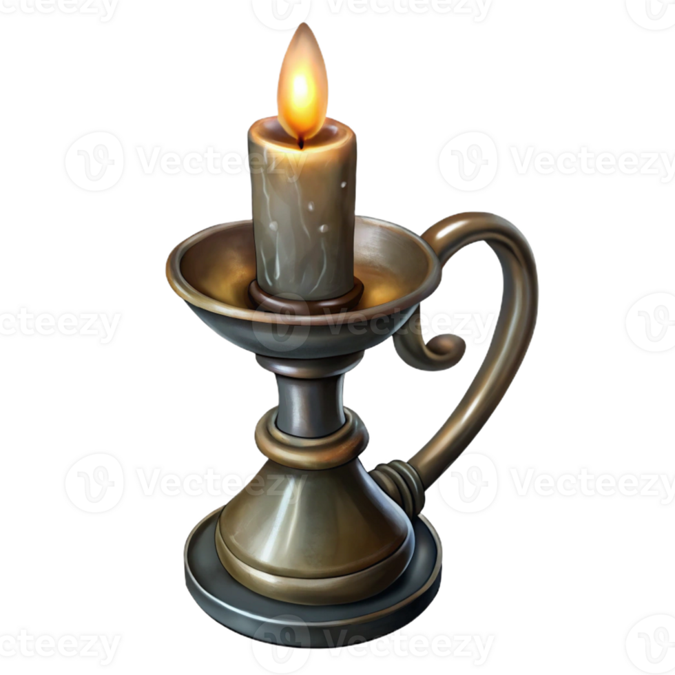 wonderful minimalist A charcoal drawing of a vintage candlestick, flickering candlelight, dramatic chiaroscuro lighting, still life style high resolution png