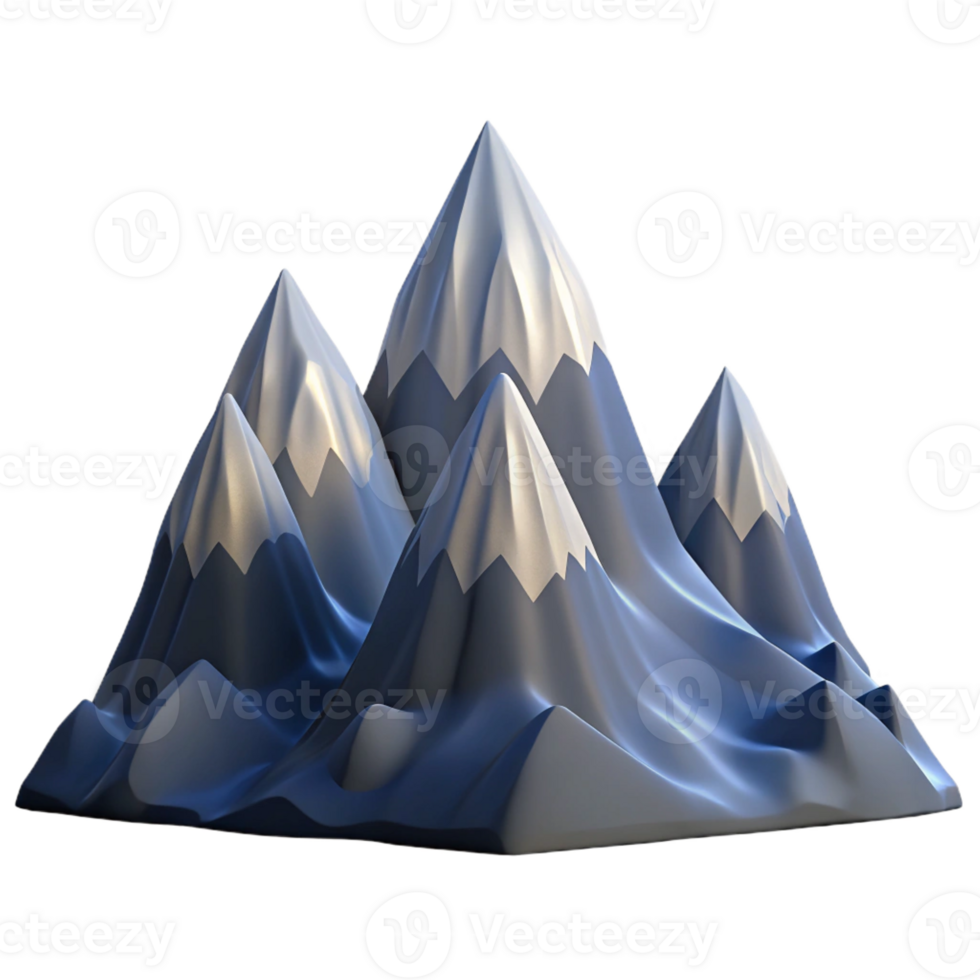 impressive contemporary A majestic mountain range, snow-capped peaks, dramatic lighting genuine png