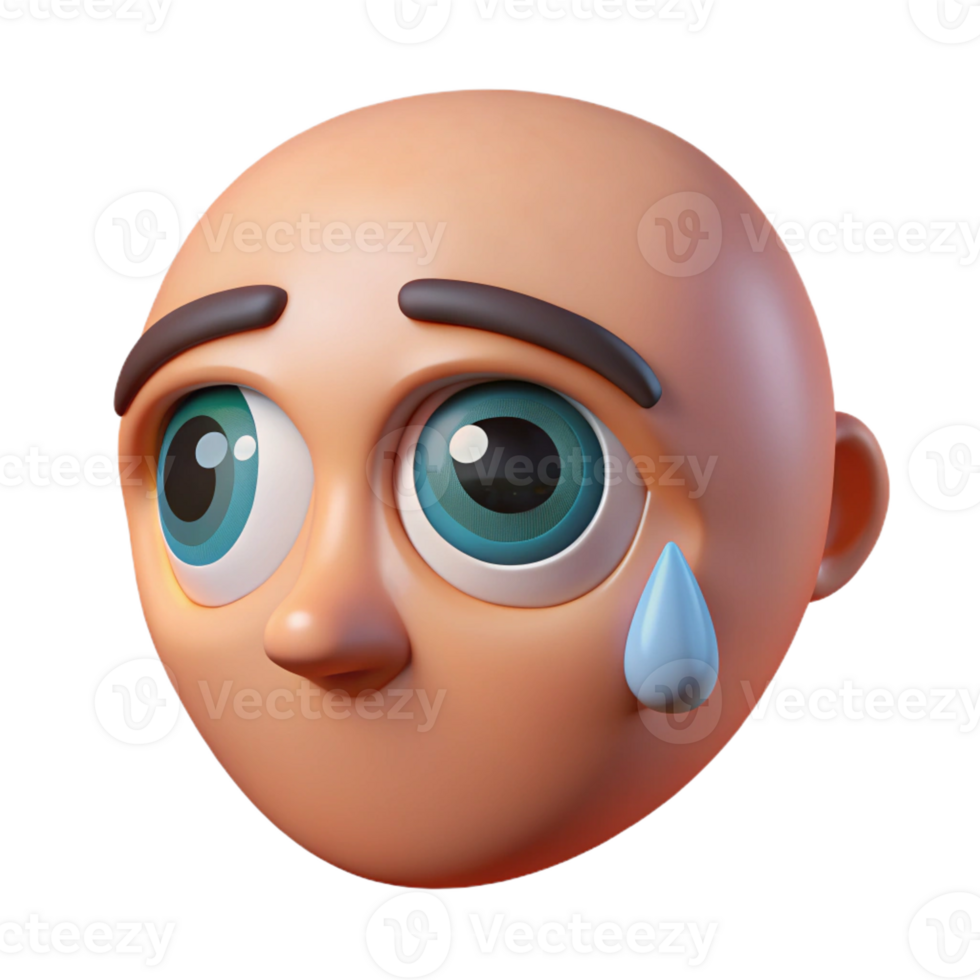 serene abstract A single, human eye, looking directly at the viewer, with a single tear rolling down the cheek. Minimalist portrait premium png