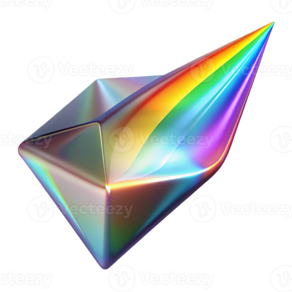 elegant vintage A stream of liquid light flowing through a crystalline prism, scattering rainbow colors, in a light art style genuine png