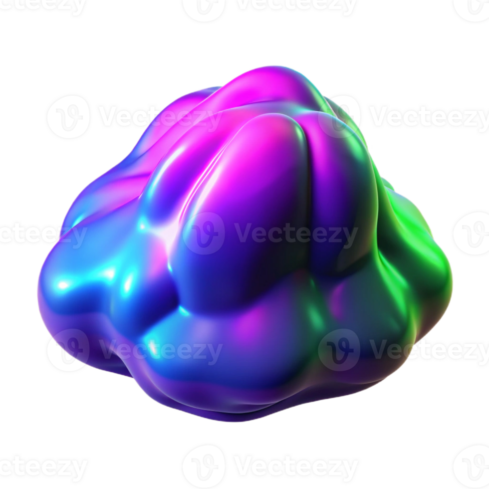 impressive contemporary An amorphous blob of vibrant, fluorescent paint, lit by a blacklight, in a graffiti art style exclusive png
