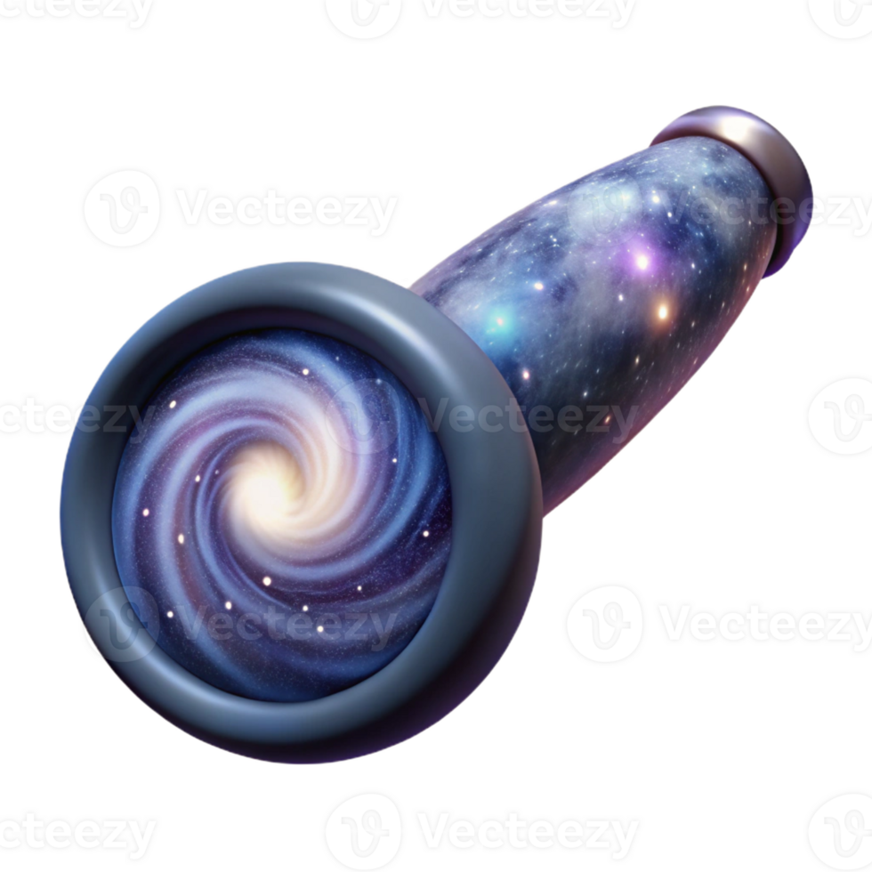 elegant rustic A telescopic view of a distant galaxy, visualized by swirling clouds of gas and dust, in an astronomical photography style high quality png