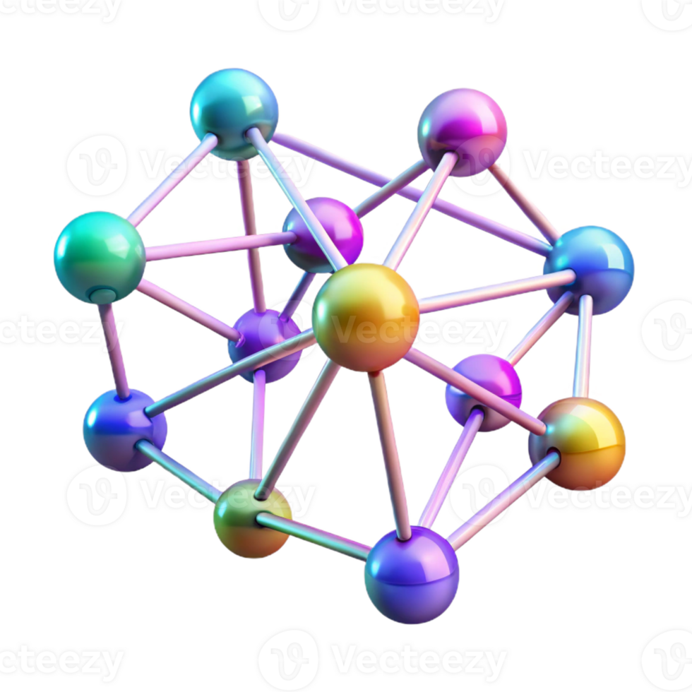 serene abstract A network of interconnected nodes pulsating with data streams, illuminated by dynamic, shifting RGB lighting, rendered in an abstract, data visualization style original png