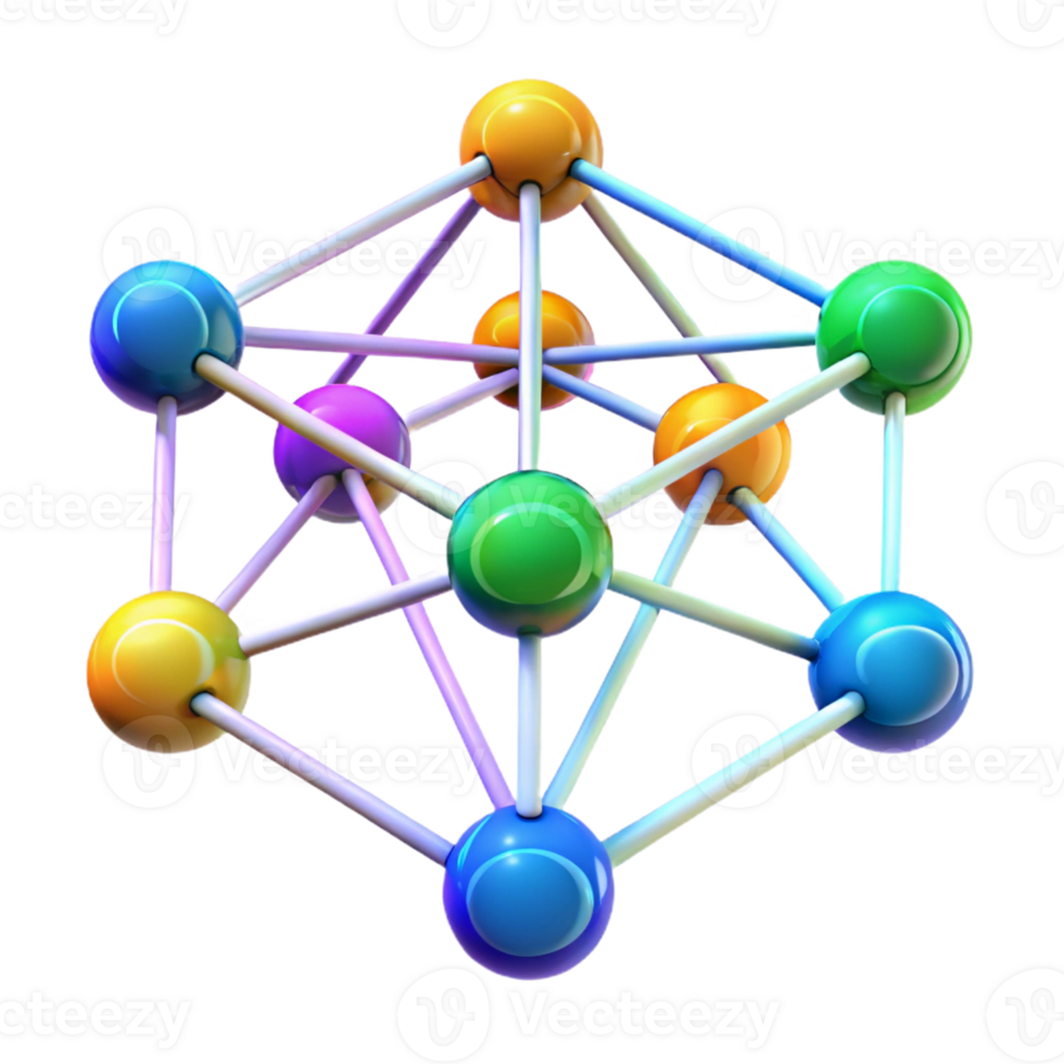 extraordinary modern A network of interconnected nodes pulsating with data streams, illuminated by dynamic, shifting RGB lighting, rendered in an abstract, data visualization style detailed png