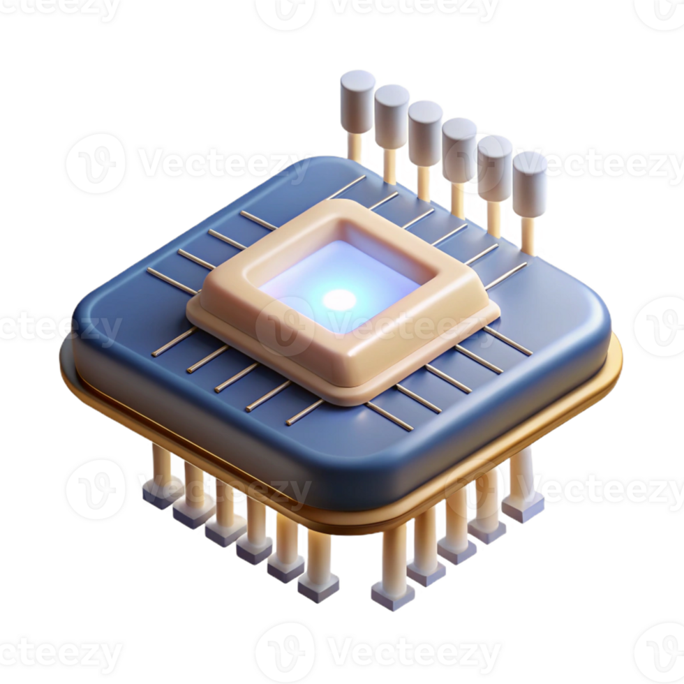 wonderful vintage A levitating microchip intricately etched with circuitry, illuminated by a focused beam of white light, rendered in a technical, detailed style high resolution png