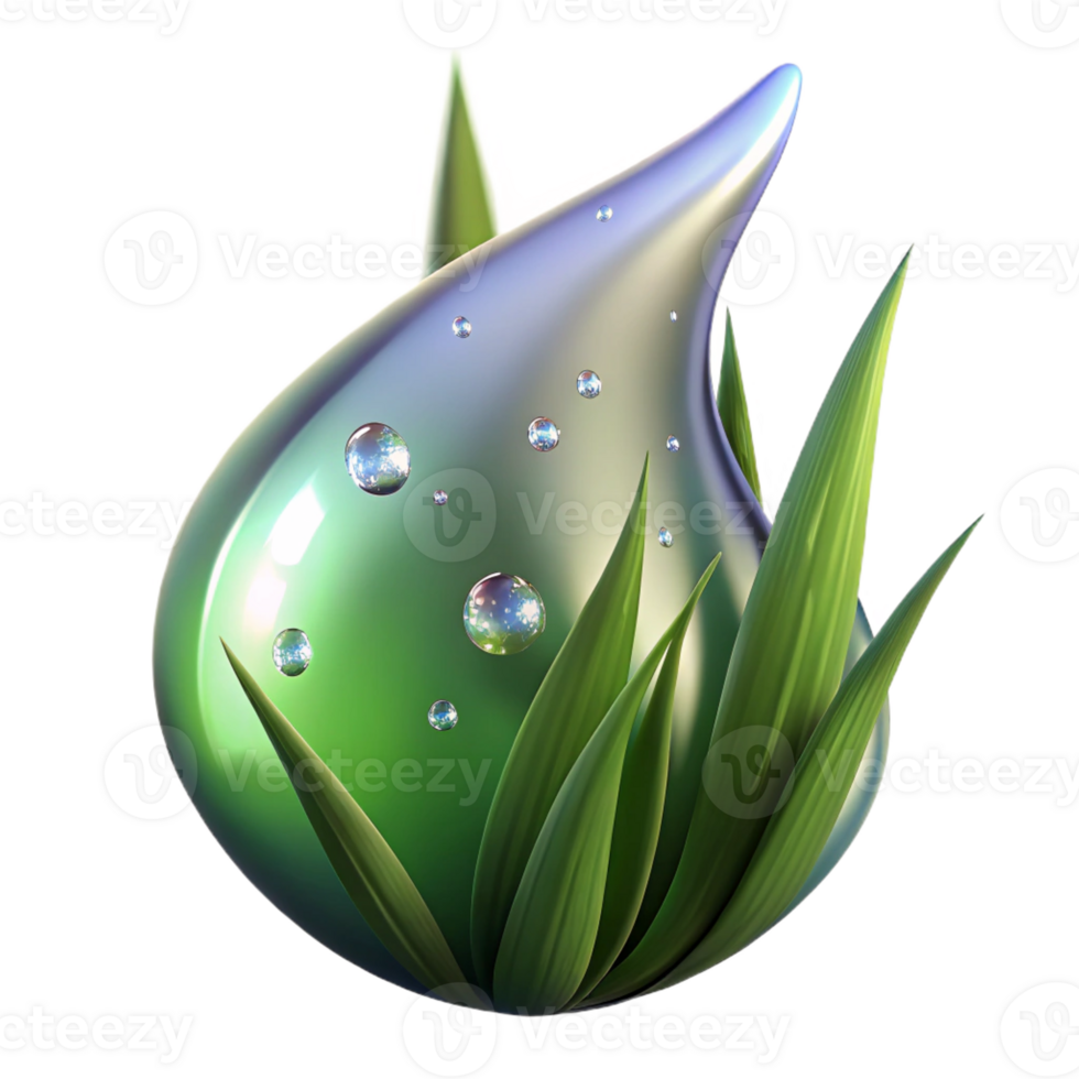 extraordinary creative A close-up of a dewdrop on a blade of grass, macro photography, sparkling lighting original png