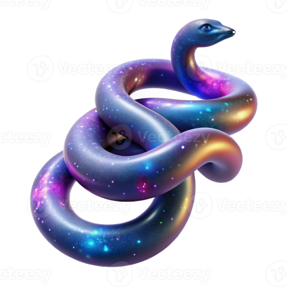 beautiful classic A cosmic serpent, made of pure energy, winding its way through a nebula, illuminated by the vibrant colors of the cosmic dust. Abstract style, mystical and otherworldly 4K png
