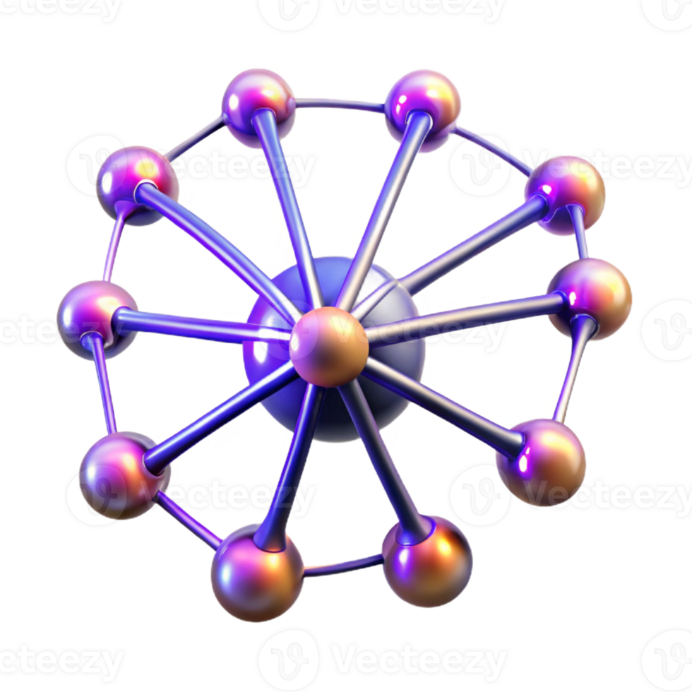 elegant abstract A network of interconnected neurons, firing with electrical impulses, neuroscience art style, neon lighting exclusive png
