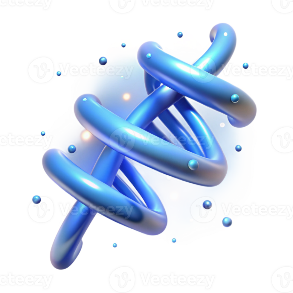 magnificent rustic A DNA strand visualized as a swirling helix of glowing particles, illuminated by a soft, blue light, in a scientific illustration style 4K png
