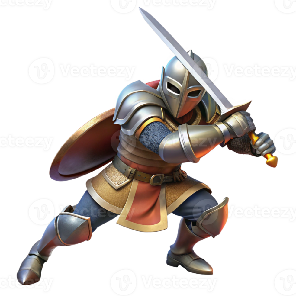 stunning abstract A medieval knight charges into battle, sword raised high. Dramatic lighting, historical painting style exclusive png