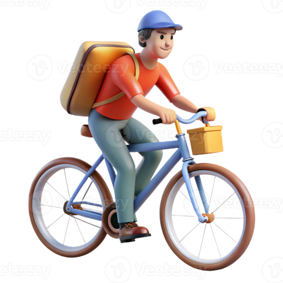wonderful creative Bicycle messenger weaving through traffic, motion blur, dynamic composition, street photography style authentic png
