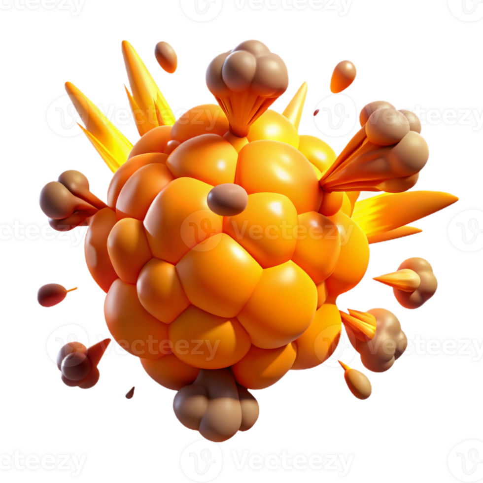 elegant traditional A powerful explosion rocks a battlefield, sending debris flying in all directions. Intense orange and yellow hues, action movie style original png