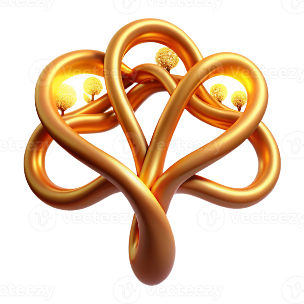extraordinary rustic A fractal tree branching out into infinity, illuminated by a warm, golden light, in a mathematical art style premium png