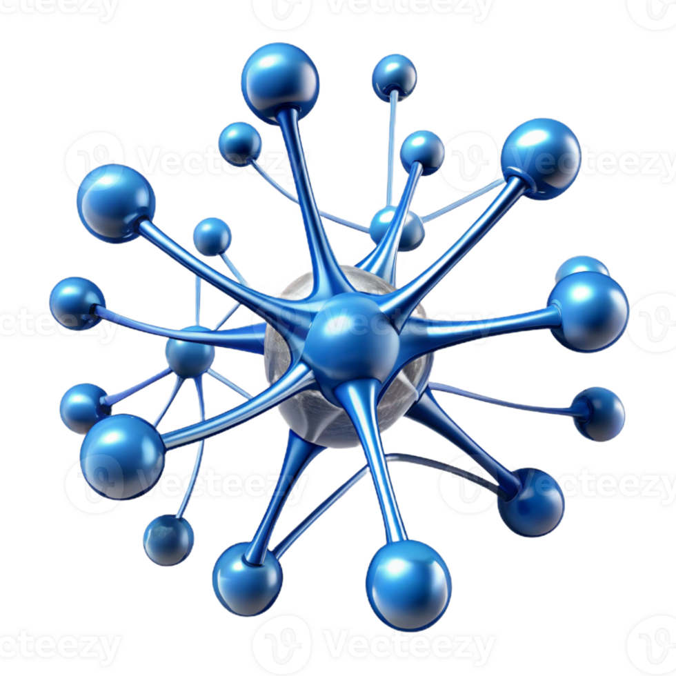 dramatic contemporary A complex network of interconnected neurons, firing electrical impulses, in a neuroscience art style high resolution png