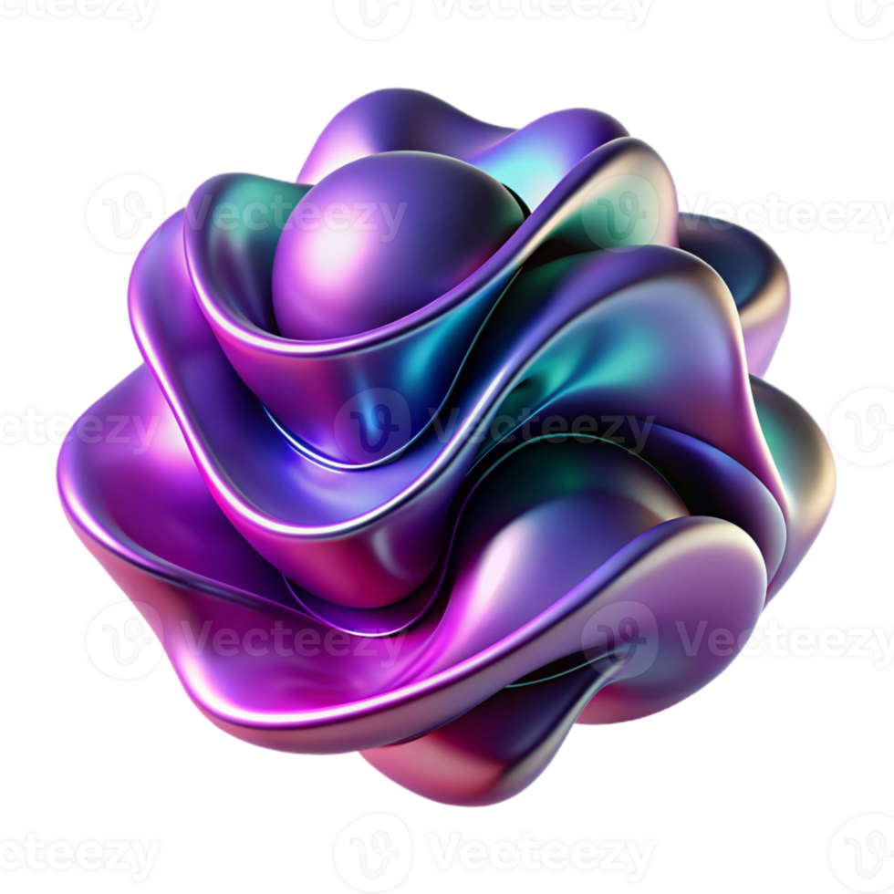 vibrant abstract Fluid, amorphous shapes in deep jewel tones, blending seamlessly together, with a subtle, pearlescent sheen, surreal style professional png