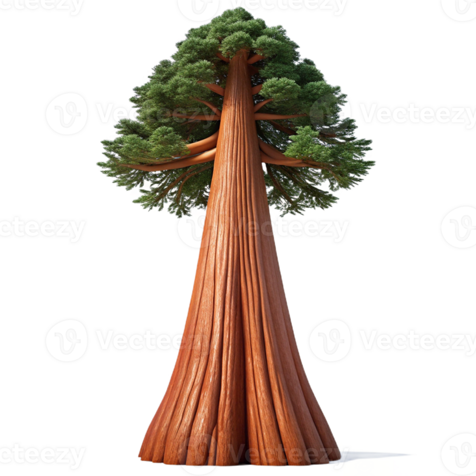 elegant artistic A giant sequoia tree reaching towards the sky, majestic and awe-inspiring, photorealistic style original png