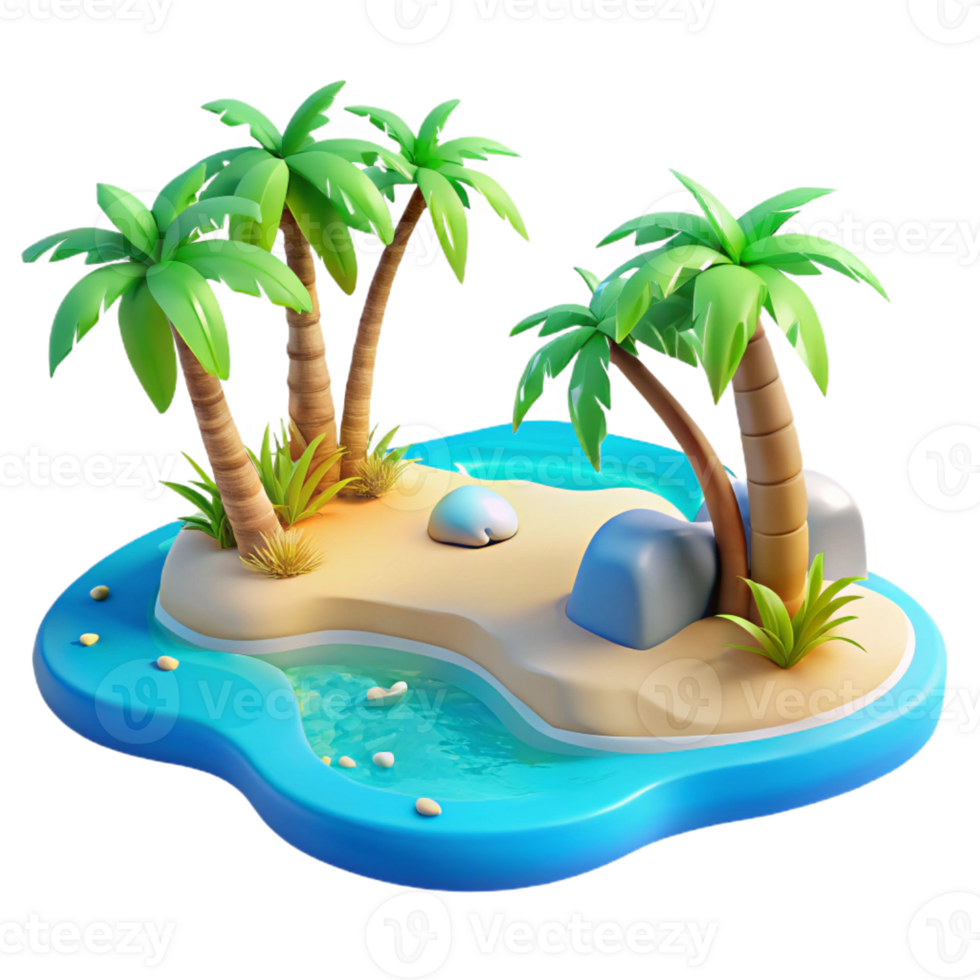 elegant minimalist A tropical beach with turquoise water and white sand, vibrant colors, idyllic scene original png