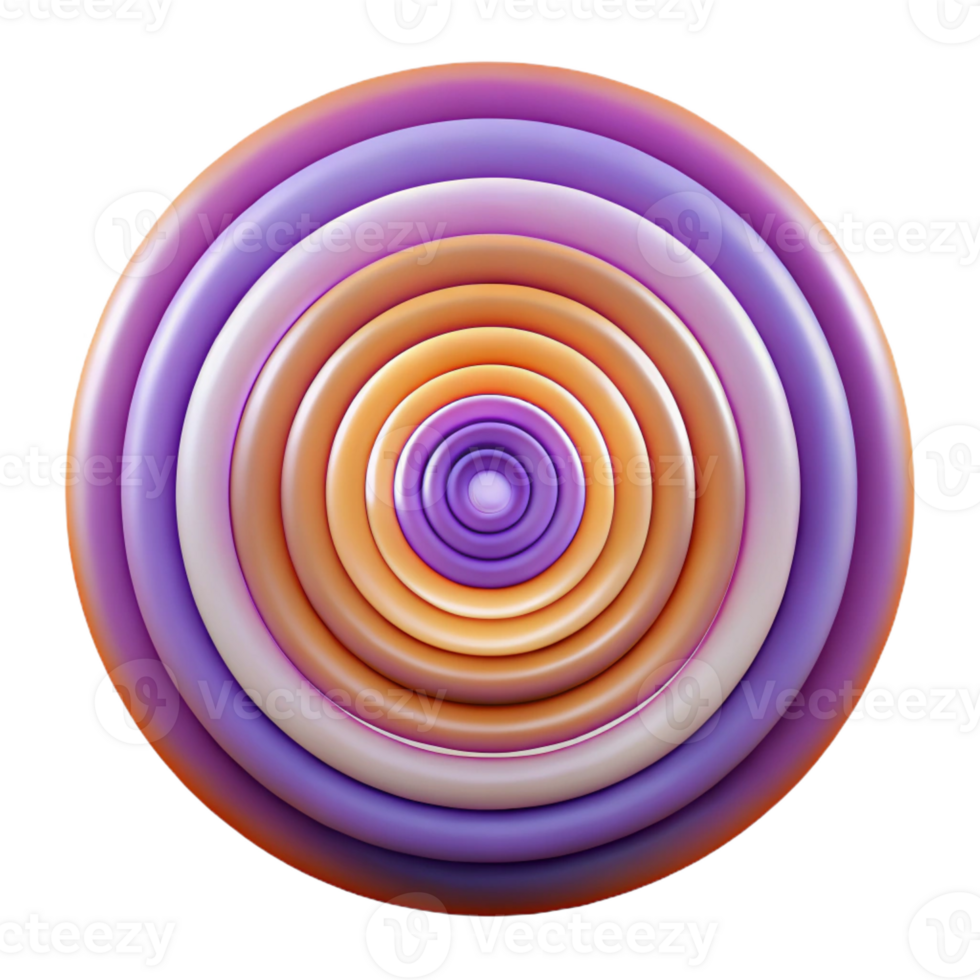 magnificent minimalist A series of concentric circles, radiating outwards in a hypnotic pattern, psychedelic art style high resolution png