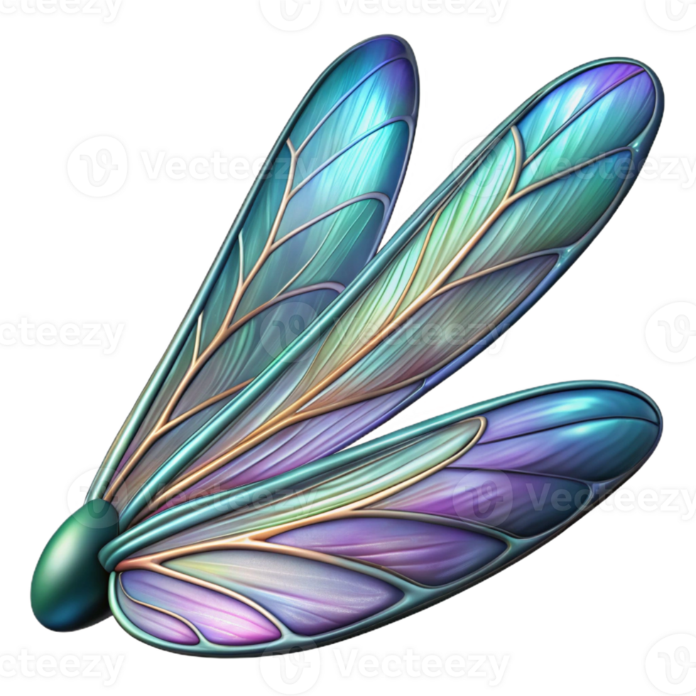 wonderful rustic A close-up of a dragonfly's wing, iridescent colors, macro photography authentic png