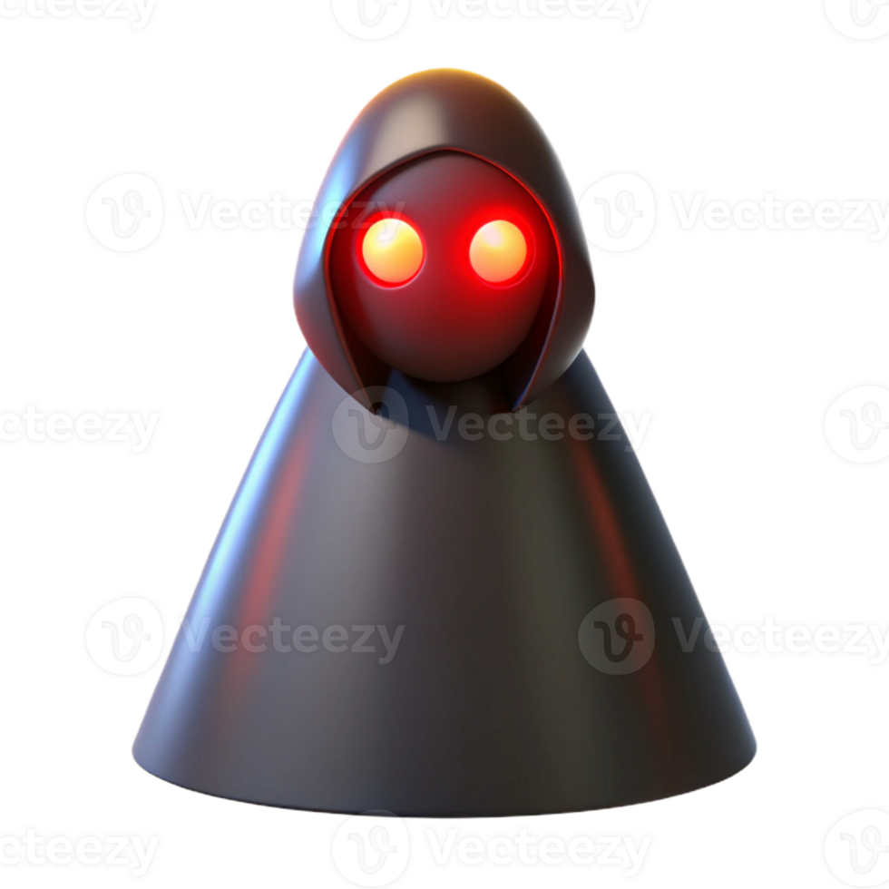 wonderful abstract A shadowy figure with glowing red eyes lurking in the darkness, illuminated by a single beam of moonlight. Rendered in a suspenseful, horror style original png