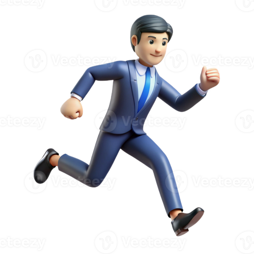 extraordinary classic A businessman hurrying down a busy street, street photography, fast-paced motion blur genuine png