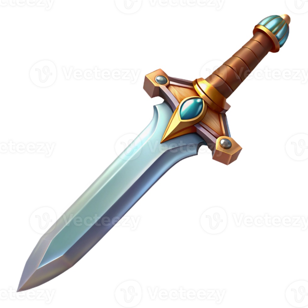 vibrant classic A medieval sword in its scabbard, intricate metalwork, realistic detail, soft lighting genuine png