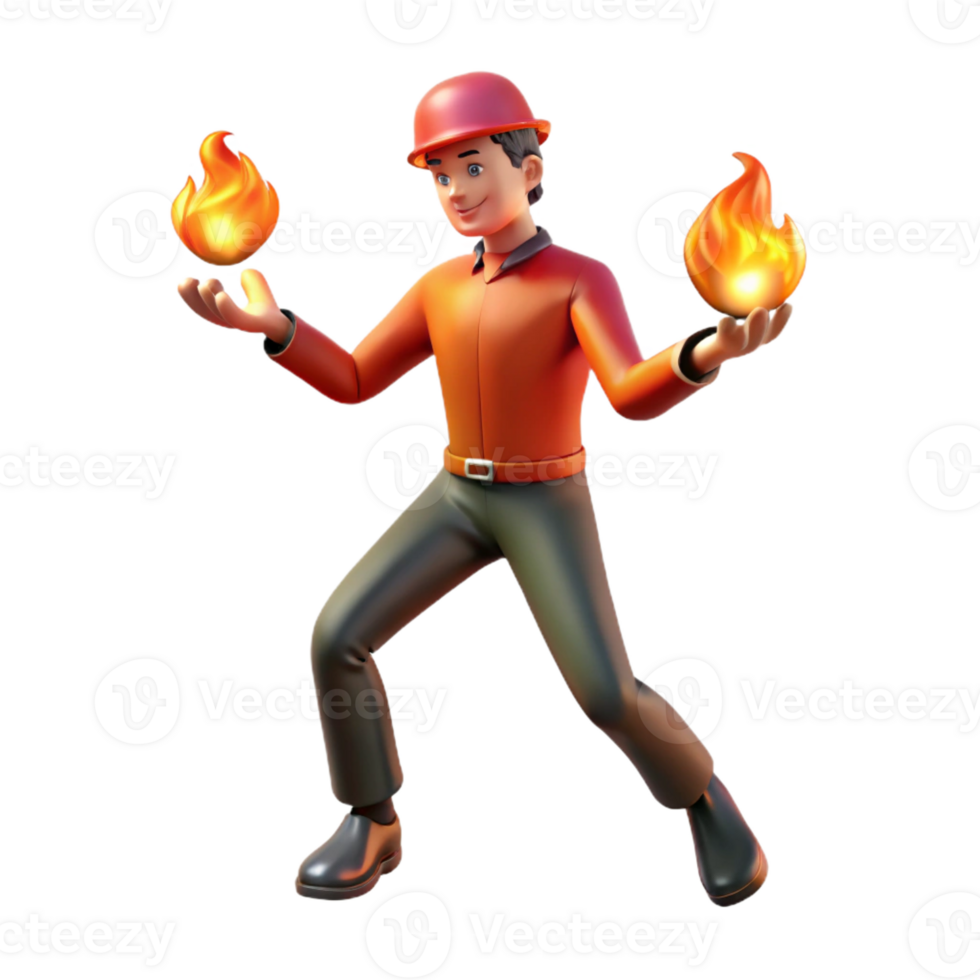 stunning rustic A street performer juggling fire in a public square, performance art photography, dramatic lighting detailed png