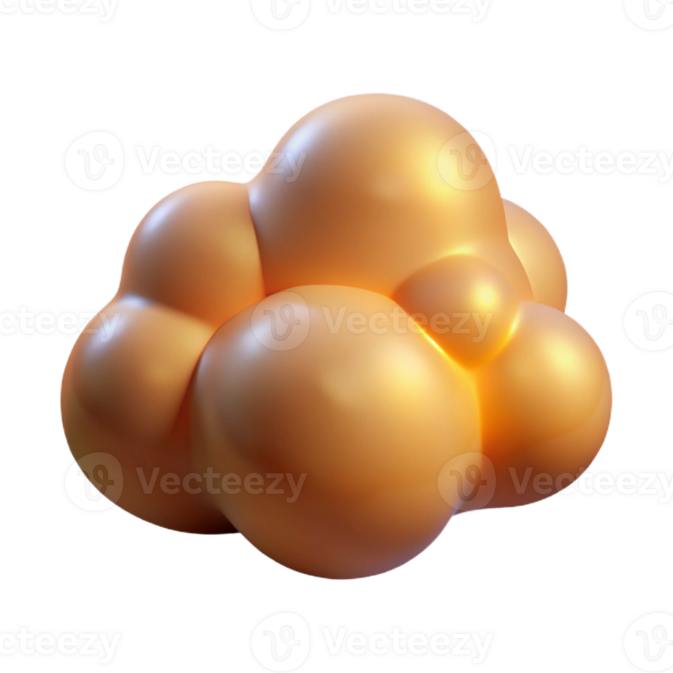 wonderful contemporary Amorphous, cloud-like shapes in muted earth tones, illuminated by a warm, ambient light, in a minimalist, abstract style professional png