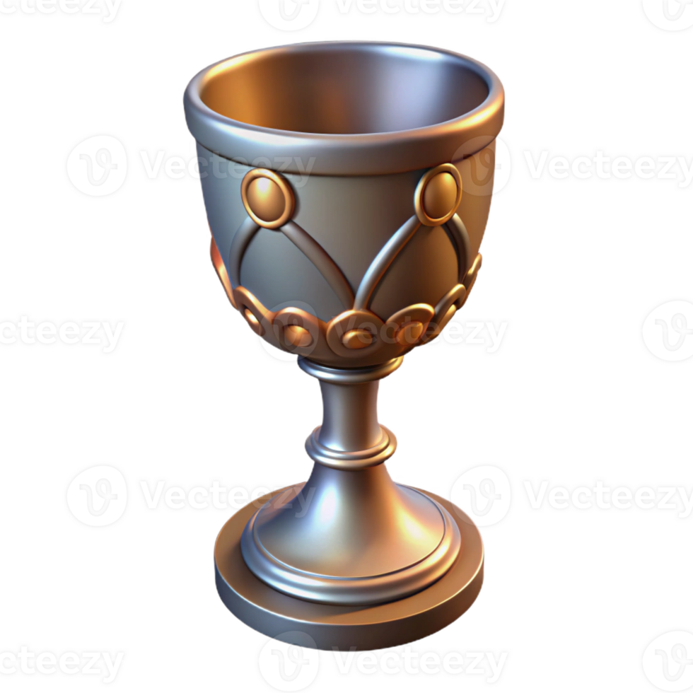 extraordinary traditional A medieval goblet, intricate design, realistic detail, soft lighting genuine png