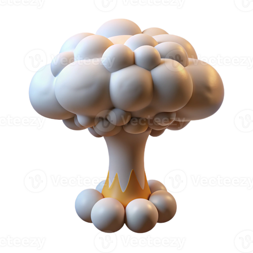 extraordinary creative A mushroom cloud formation resembling a tree, unique and surreal, nature photography professional png