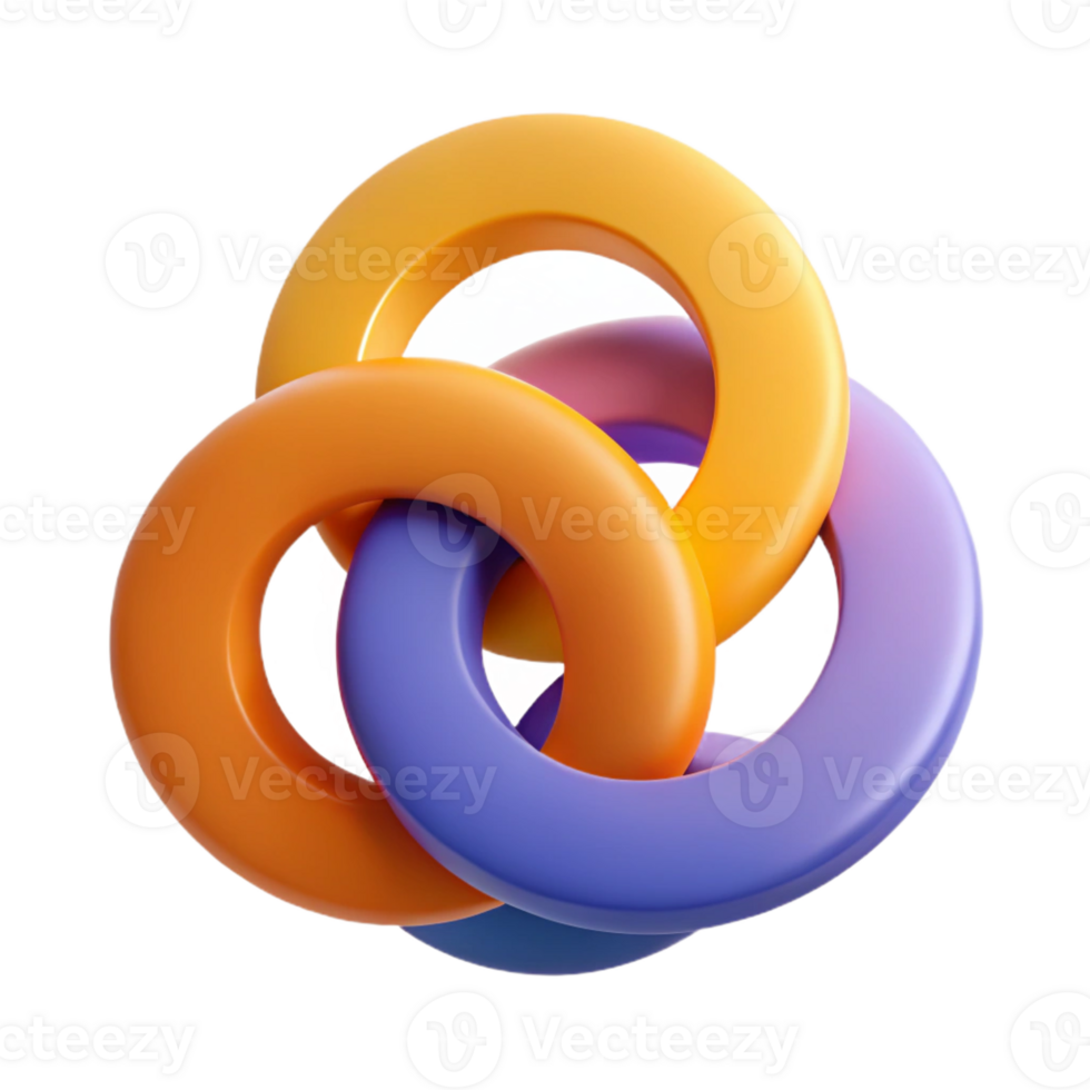 vibrant contemporary A series of overlapping circles with varying sizes and colors, creating a sense of depth and movement original png