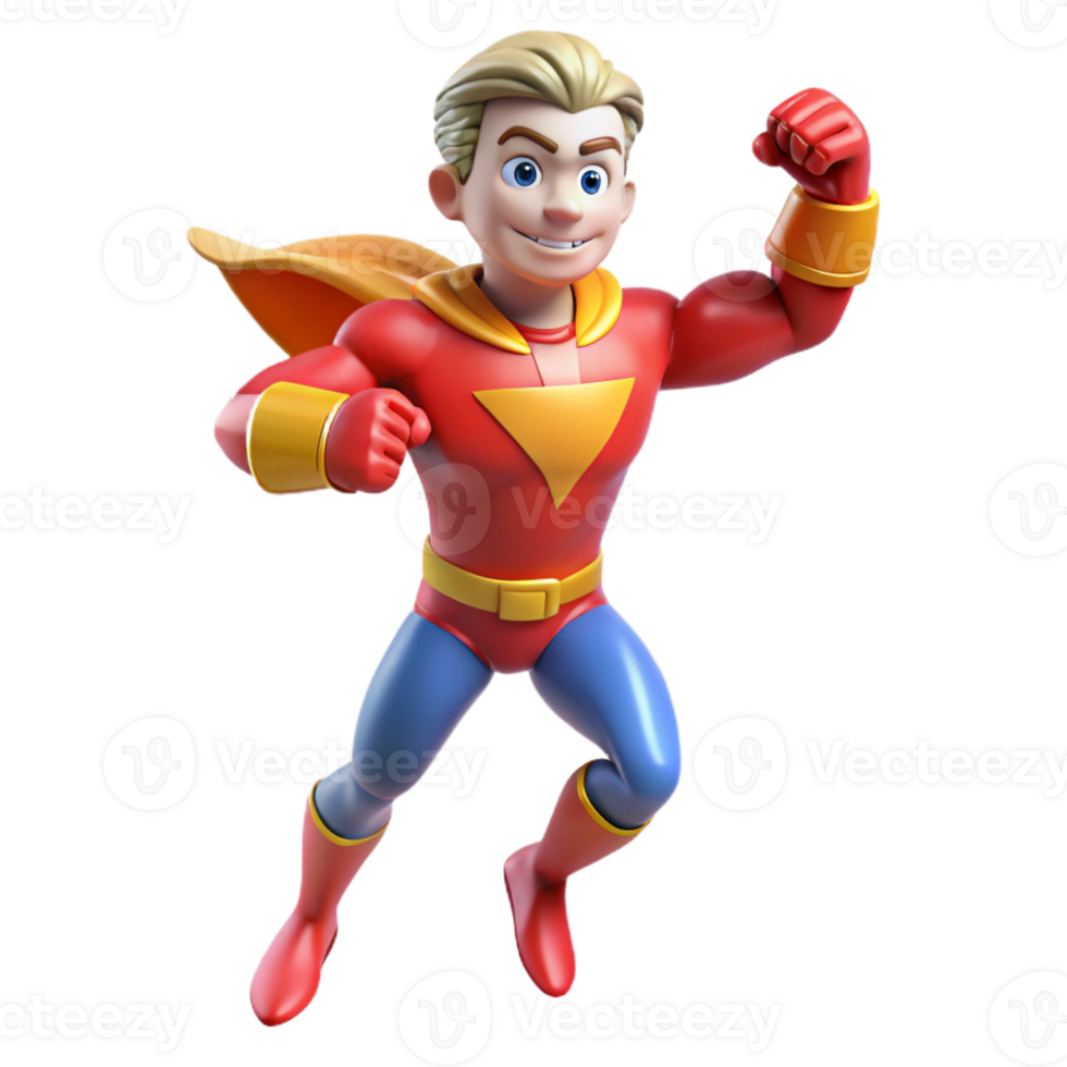 wonderful traditional A cartoon superhero in a dynamic pose, bright city lights illuminating the scene, illustrated in a bold and powerful cartoon style exclusive png