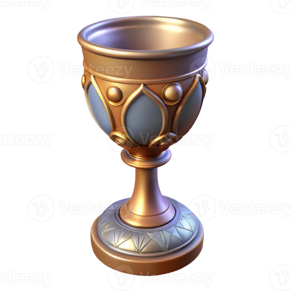impressive traditional A medieval goblet, intricate design, realistic detail, soft lighting professional png