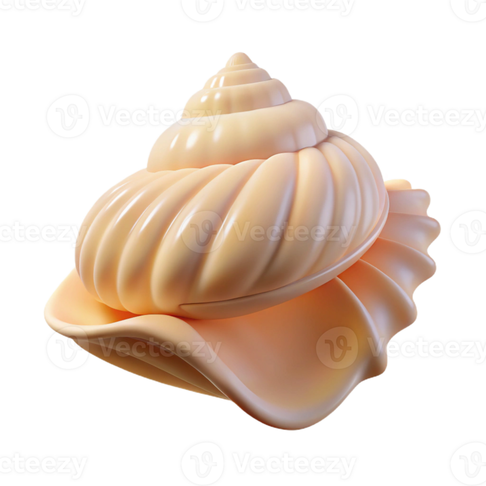 elegant modern A single, perfect seashell resting on white sand, illuminated by soft, diffused light, with a minimalist, clean photography style 4K png