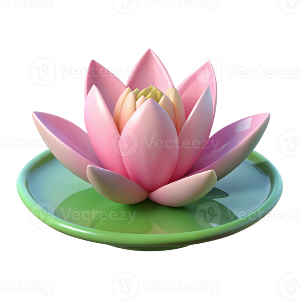 dramatic rustic A single blooming lotus flower in a pond, soft light, serene atmosphere genuine png