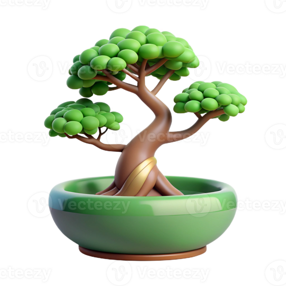 stunning artistic A bonsai tree in a ceramic pot, minimalist and zen, traditional Japanese style professional png