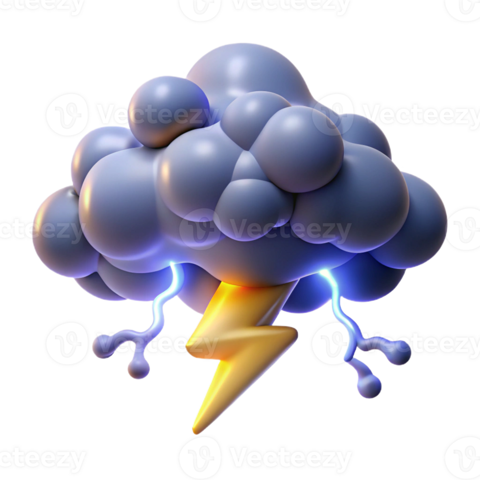 extraordinary minimalist A powerful elemental wielding bolts of lightning, surrounded by storm clouds. Dramatic, electric lighting. Romantic style detailed png