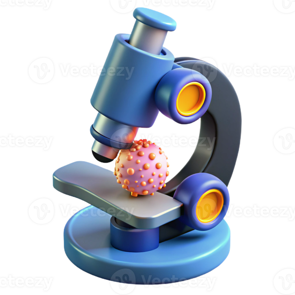 beautiful artistic A microscope revealing the intricate details of a microorganism, bright, clinical lighting, scientific style detailed png
