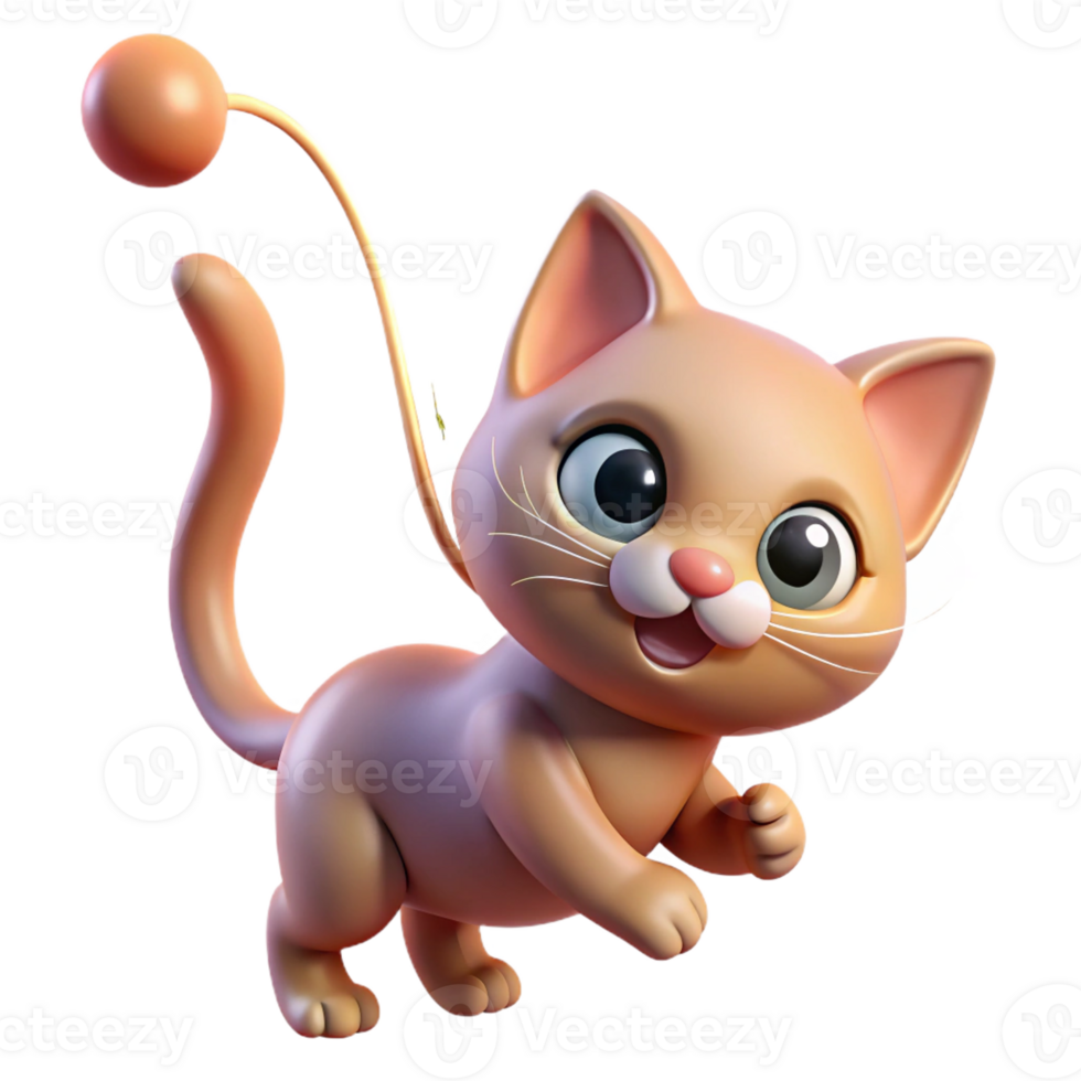beautiful vintage A playful kitten batting at a string, soft, diffused lighting creating a playful atmosphere. Photorealistic style premium png